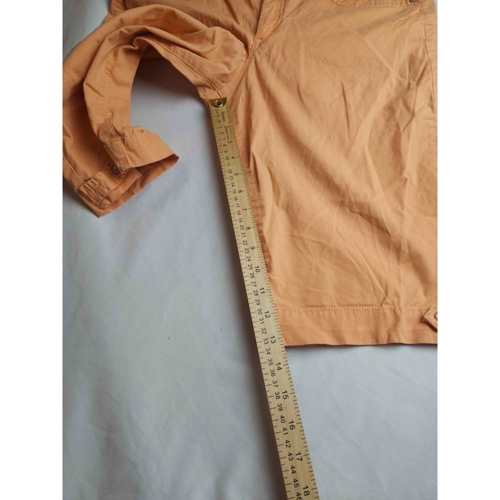 Bandolino Shorts Womens Size 12 Orange Brady Stretch Casual Bermuda Pockets - Picture 2 of 7